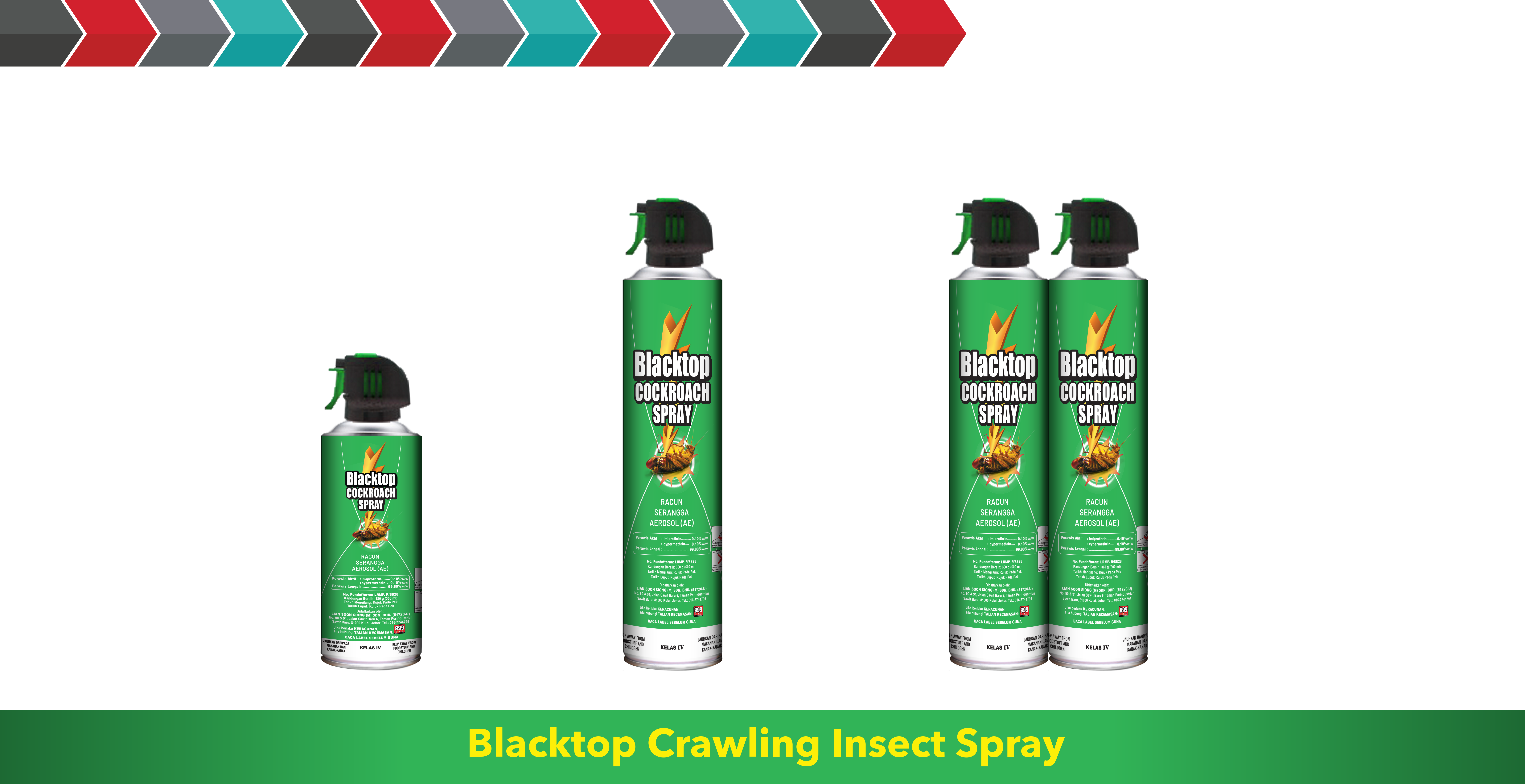 Blacktop Drawing Insect Spray, Cockroach