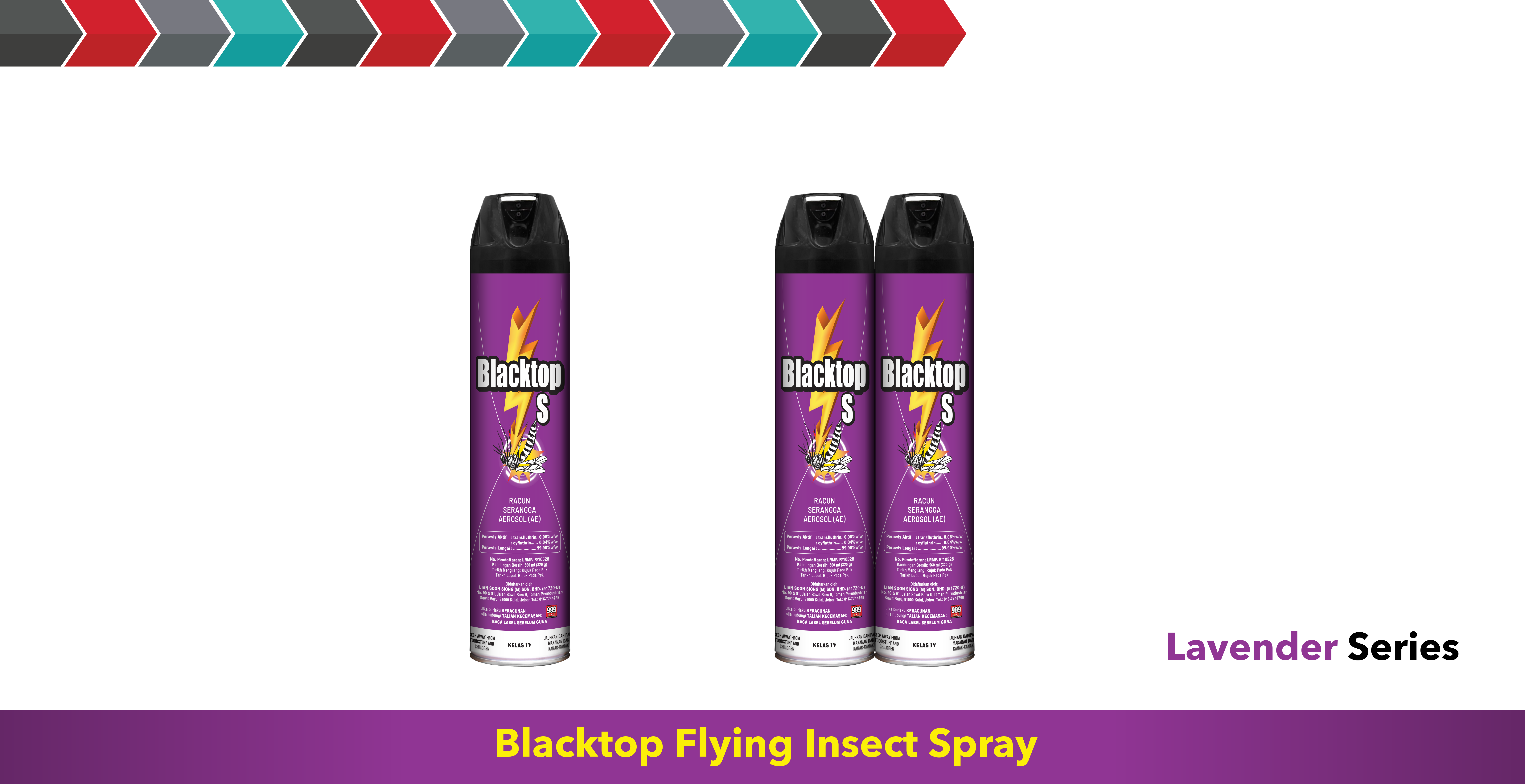 Blacktop Flying Insect Spray, Lavender series